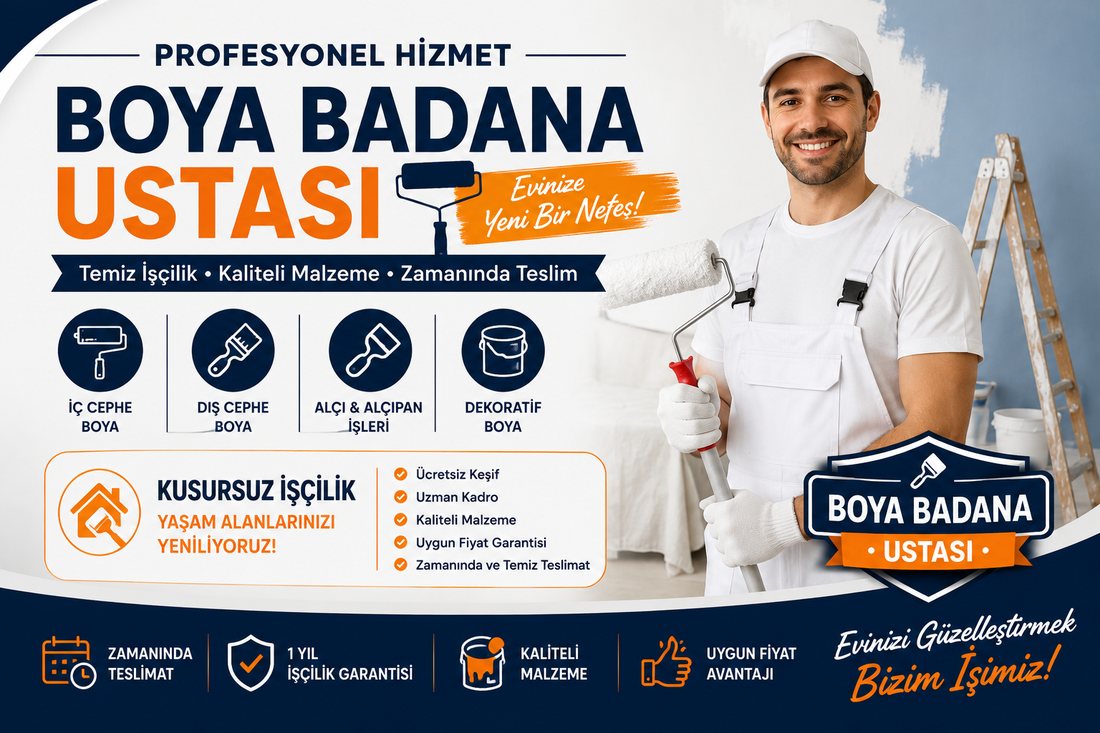 Kemalpaşa boya badana ustası – profesyonel boyacı